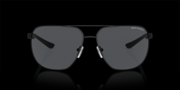 Armani Exchange 0AX2047S 600087 Metall Rund Schwarz/Schwarz Sonnenbrille, Sunglasses