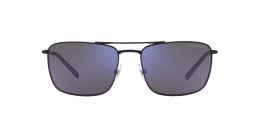 Arnette BOULEVARDIER 0AN3088 737/22 polarisiert Metall Rechteckig Schwarz/Schwarz Sonnenbrille mit Sehstärke, verglasbar; Sunglasses; auch als Gleitsichtbrille