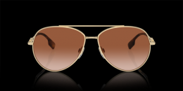Burberry 0BE3147 110913 Metall Pilot Goldfarben/Goldfarben Sonnenbrille mit Sehstärke, verglasbar; Sunglasses; auch als Gleitsichtbrille
