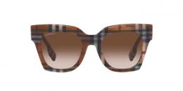 Burberry KITTY 0BE4364 396713 Kunststoff Panto Braun/Mehrfarbig Sonnenbrille mit Sehstärke, verglasbar; Sunglasses; auch als Gleitsichtbrille