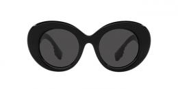 Burberry MARGOT 0BE4370U 300187 Kunststoff Rund Schwarz/Schwarz Sonnenbrille mit Sehstärke, verglasbar; Sunglasses; auch als Gleitsichtbrille