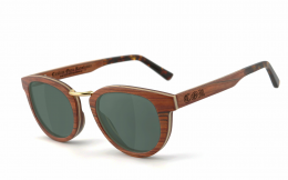 CORÂ® | COR003 Holz Sonnenbrille - grau-grÃ¼n polarisierend polarisierte  Sonnenbrille, UV400 Schutzfilter