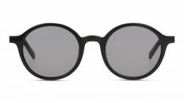 DbyD Kunststoff Rund Schwarz/Schwarz Sonnenbrille mit Sehstärke, verglasbar; Sunglasses; auch als Gleitsichtbrille