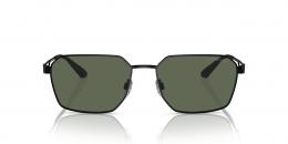 Emporio Armani 0EA2140 300171 Metall Rechteckig Schwarz/Schwarz Sonnenbrille mit Sehstärke, verglasbar; Sunglasses; auch als Gleitsichtbrille
