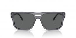 Emporio Armani 0EA4197 502987 Kunststoff Panto Transparent/Grau Sonnenbrille mit Sehstärke, verglasbar; Sunglasses; auch als Gleitsichtbrille