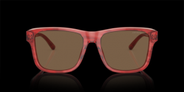 Emporio Armani 0EA4208 605373 Kunststoff Panto Dunkelrot/Grau Sonnenbrille mit Sehstärke, verglasbar; Sunglasses; auch als Gleitsichtbrille