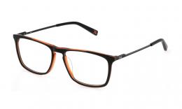 FILA VFI538 5506A1 Kunststoff Panto Schwarz/Orange Brille online; Brillengestell; Brillenfassung; Glasses; auch als Gleitsichtbrille