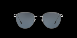 Giorgio Armani 0AR6048 301587 Metall Eckig Silberfarben/Silberfarben Sonnenbrille mit Sehstärke, verglasbar; Sunglasses; auch als Gleitsichtbrille