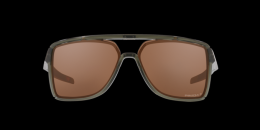 Oakley CASTEL 0OO9147 914704 polarisiert Kunststoff Rechteckig Grün/Grün Sonnenbrille, Sunglasses; auch als Gleitsichtbrille