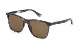 Police ORIGINS 1 SPL872N 5601EX Kunststoff Panto Beige/Beige Sonnenbrille mit Sehstärke, verglasbar; Sunglasses; auch als Gleitsichtbrille