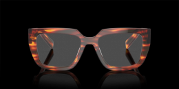 Prada 0PR A03V 13O1O1 Kunststoff Irregular Havana/Rot Brille online; Brillengestell; Brillenfassung; Glasses; auch als Gleitsichtbrille