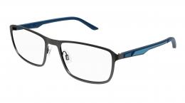PUMA PU0391O 002 Metall Eckig Grau/Grau Brille online; Brillengestell; Brillenfassung; Glasses; auch als Gleitsichtbrille