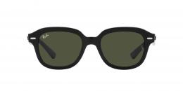 Ray-Ban ERIK 0RB4398 901/31 Kunststoff Panto Schwarz/Schwarz Sonnenbrille, Sunglasses; auch als Gleitsichtbrille