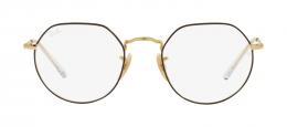 Ray-Ban JACK 0RX6465 2890 Metall Irregular Schwarz/Goldfarben Brille online; Brillengestell; Brillenfassung; Glasses; auch als Gleitsichtbrille