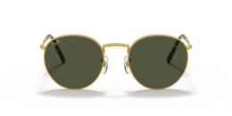 Ray-Ban NEW ROUND 0RB3637 919631 Metall Panto Goldfarben/Goldfarben Sonnenbrille mit Sehstärke, verglasbar; Sunglasses; auch als Gleitsichtbrille