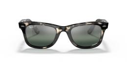 Ray-Ban WAYFARER 0RB2140 1333G6 polarisiert Kunststoff Panto Grau/Havana Sonnenbrille mit Sehstärke, verglasbar; Sunglasses; auch als Gleitsichtbrille