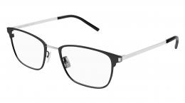 Saint Laurent SL 585 002 Metall Rechteckig Schwarz/Schwarz Brille online; Brillengestell; Brillenfassung; Glasses; auch als Gleitsichtbrille