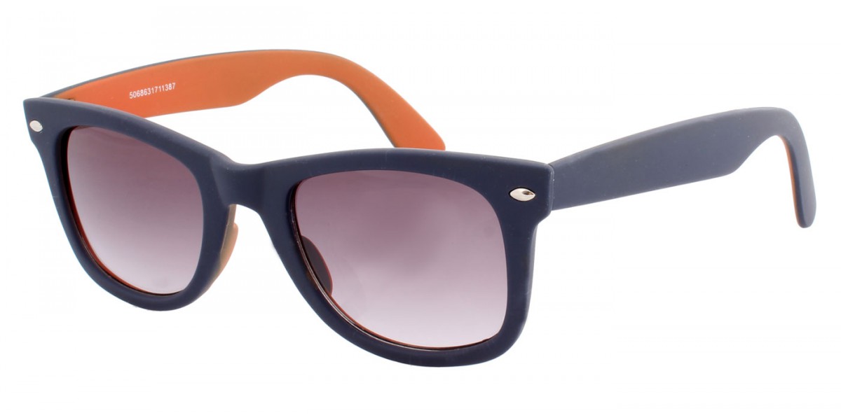 Sonnenbrille dunkelblau orange