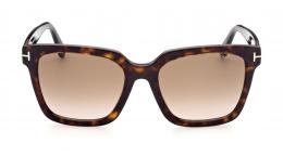 Tom Ford FT0952 52F Kunststoff Panto Havana/Havana Sonnenbrille mit Sehstärke, verglasbar; Sunglasses; auch als Gleitsichtbrille
