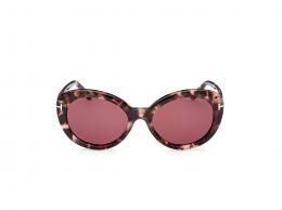 Tom Ford FT1009 55Y Kunststoff Schmetterling / Cat-Eye Havana/Havana Sonnenbrille mit Sehstärke, verglasbar; Sunglasses; auch als Gleitsichtbrille