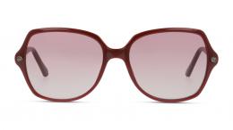 UNOFFICIAL Kunststoff Panto Dunkelrot/Dunkelrot Sonnenbrille mit Sehstärke, verglasbar; Sunglasses; auch als Gleitsichtbrille