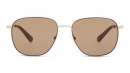 UNOFFICIAL Metall Panto Beige/Goldfarben Sonnenbrille mit Sehstärke, verglasbar; Sunglasses; auch als Gleitsichtbrille