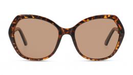 UNOFFICIAL polarisiert Kunststoff Schmetterling / Cat-Eye Havana/Havana Sonnenbrille mit Sehstärke, verglasbar; Sunglasses; auch als Gleitsichtbrille