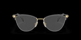 Versace 0VE1280 1433 Metall Schmetterling / Cat-Eye Goldfarben/Schwarz Brille online; Brillengestell; Brillenfassung; Glasses; auch als Gleitsichtbrille