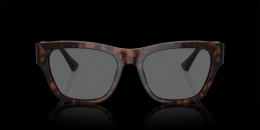 Versace 0VE4457 542987 Kunststoff Panto Havana/Havana Sonnenbrille mit Sehstärke, verglasbar; Sunglasses; auch als Gleitsichtbrille