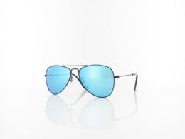 Ray Ban Aviator KIDS RJ9506S 201/55 50 matte black / blue mirror